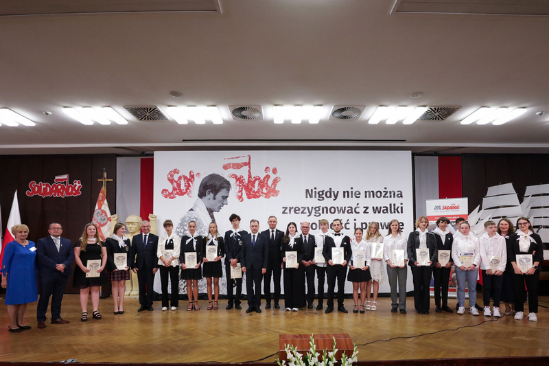 Celebrating the 44th anniversary of the signing of the August Agreements, Gdańsk, Photo: Mikołaj Bujak, IPN