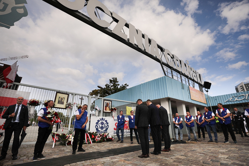 Celebrating the 44th anniversary of the signing of the August Agreements, Gdańsk, Photo: Mikołaj Bujak, IPN