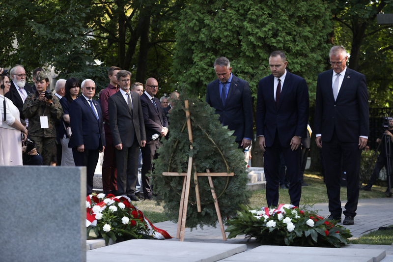 State burial for victims of German crimes – Chojnice, 2 September 2024; photo: M. Bujak (IPN)