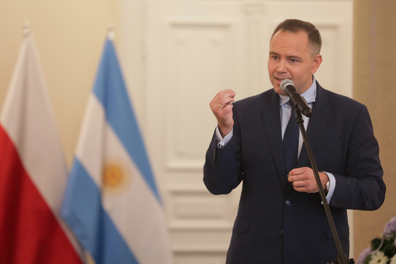 IPN President Karol Nawrocki, Ph.D. at the opening of "The Path and Legacy: History of the Moszoro Family" exhibition, Warsaw – 4 September; photo: M. Bujak (IPN)