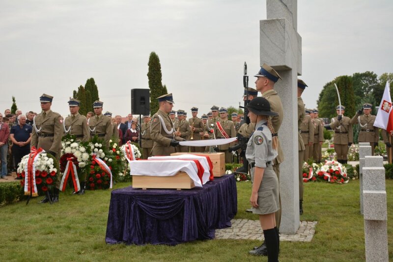 Funeral of the Home Army soldiers in Lithuania – Eišiškės, 8 September 2018. Photo: Michał Siemiński (IPN)