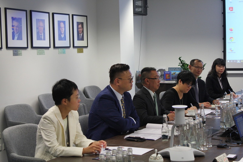 Members of the Executive Yuan: Dr Ming Hsin Lin, Yen-Fu Lee, Ming-Hsin Lin, Shih Pu, Michaelle Liu – Secretary of Tajpej Representation in Poland and Wei-Yun Lin - Interpreter at the IPN – 2 September 2024; photo: S. Bardski (IPN)