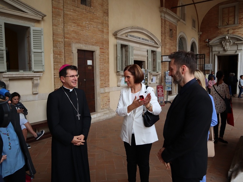 The opening of the IPN “Trails of Hope. The Odyssey of Freedom” exhibition in Loreto (Italy); Photo: Marco Vittorio Radici The opening of the IPN “Trails of Hope. The Odyssey of Freedom” exhibition in Loreto (Italy); Photo: Marco Vittorio Radici