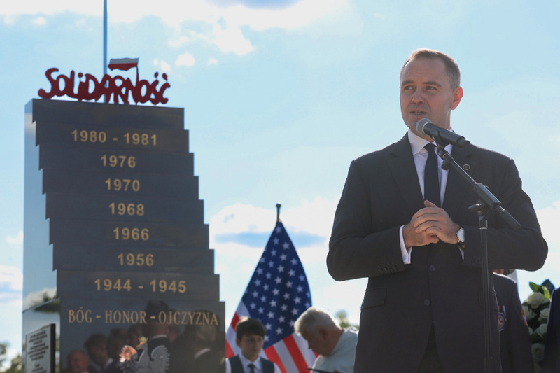 The ceremonial unveiling of a Monument to the Heroes of the Fight for Independence after 1945 and ‘Solidarity, 22 September 2024, Doylestown USA,
Photo: Mikołaj Bujak IPN