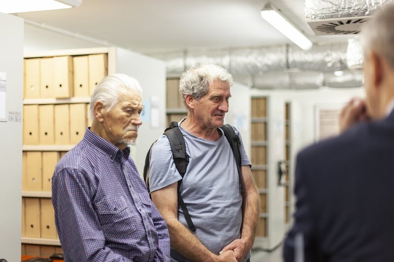 Representatives of the Polish Ex-Servicemen Association in Australia -  Zygmunt Świstak "Minoga " and Bogdan Płatek