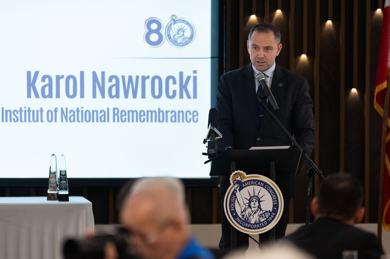 IPN President Karol Nawrocki at the Polish American Congress in Chicago, Photo: Mikołaj Bujak, IPN