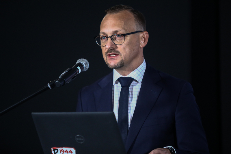 International Conference Need to Know XIII and the 2024 IIHA Annual Conference, Warsaw. IPN Spokesmen Rafał Leśkiewicz, Ph.D.; photo: S. Kasper (IPN)