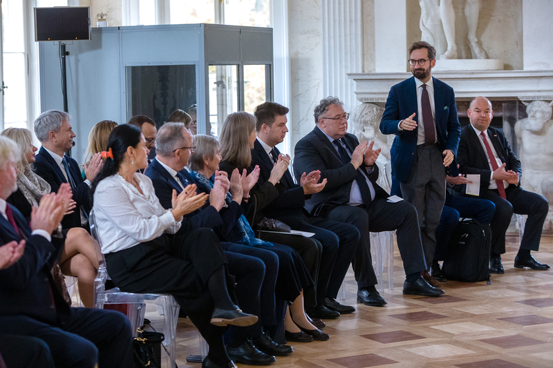 "Ambassador of Polish History”Award at the Royal Łazienki Park in Warsaw, 23 October 2024; photo: S. Kasper