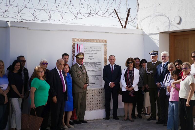The IPN delegation honored the Polish pilots in Tunisia, 28 October 2024; photo: M. Niegowski (IPN)
