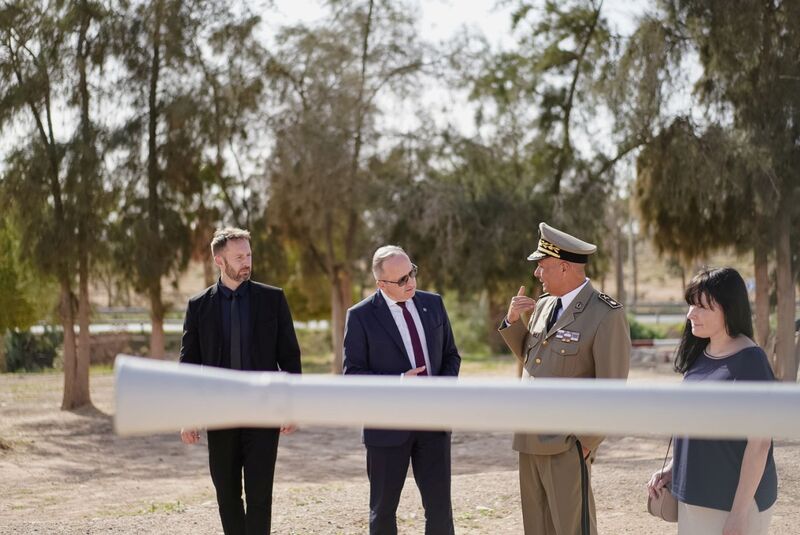 The IPN delegation honored the Polish pilots in Tunisia, 28 October 2024; photo: M. Niegowski (IPN)