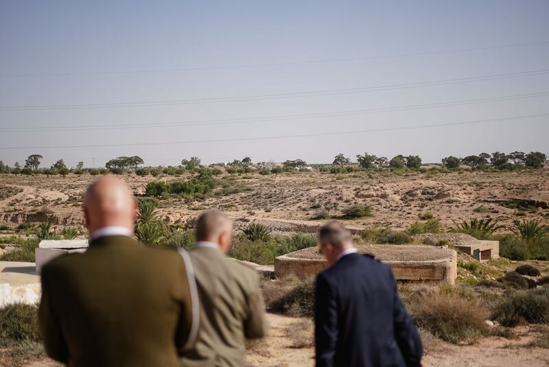 The IPN delegation honored the Polish pilots in Tunisia, 28 October 2024; photo: M. Niegowski (IPN)