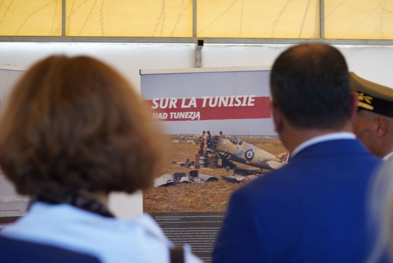 The IPN delegation honored the Polish pilots in Tunisia, 28 October 2024; photo: M. Niegowski (IPN)
