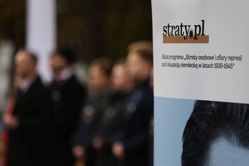 The Institute's “Personal losses and victims of repression under German occupation in 1939-1945” project and the straty.pl. database; photo: Mikołaj Bujak, IPN