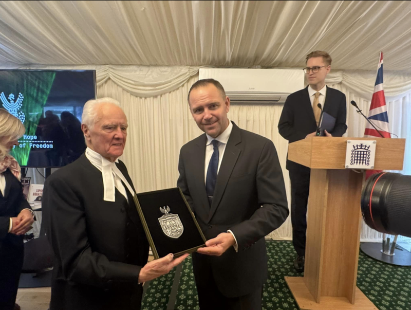 The IPN "Trails of Hope. The Odyssey of Freedom" exhibition and the "Ambassador of Polish History" awards presented in the Parliament of the United Kingdom of Great Britain and Northern Ireland; photo: credit britishpoles.uk