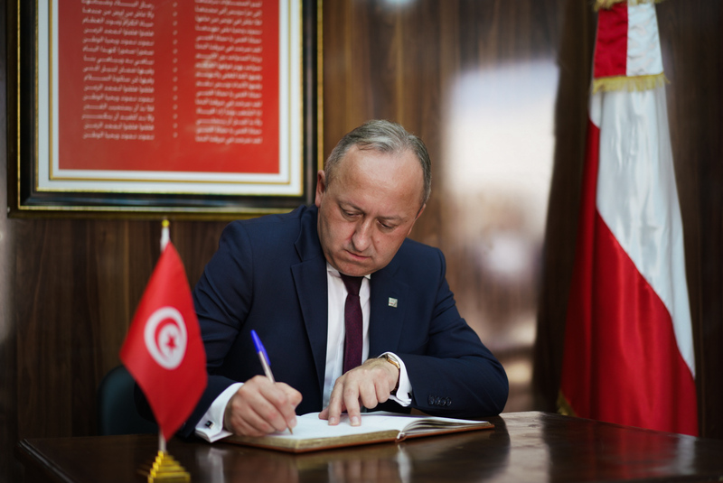 The IPN delegation honored the Polish pilots in Tunisia, 28 October 2024; photo: M. Niegowski (IPN)