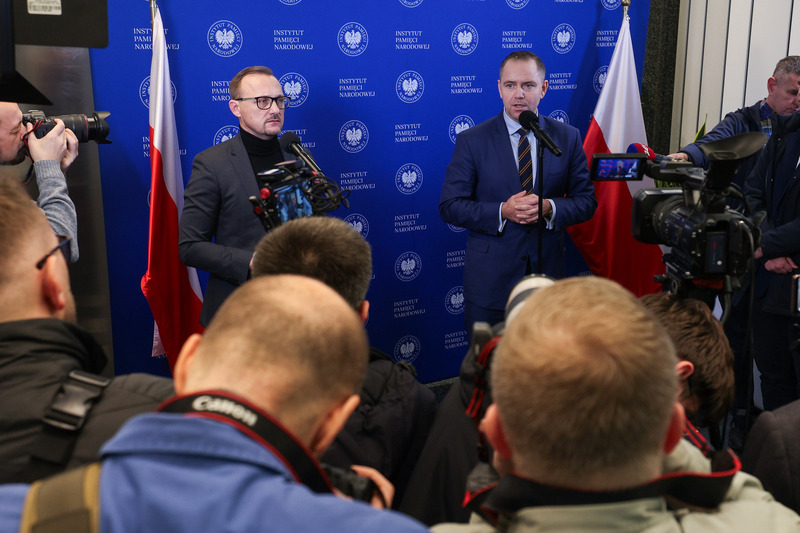 A press conference of the President of the Institute of National Remembrance Karol Nawrocki, Ph.D., Warsaw 27 November 2024; photo: M. Bujak (IPN)