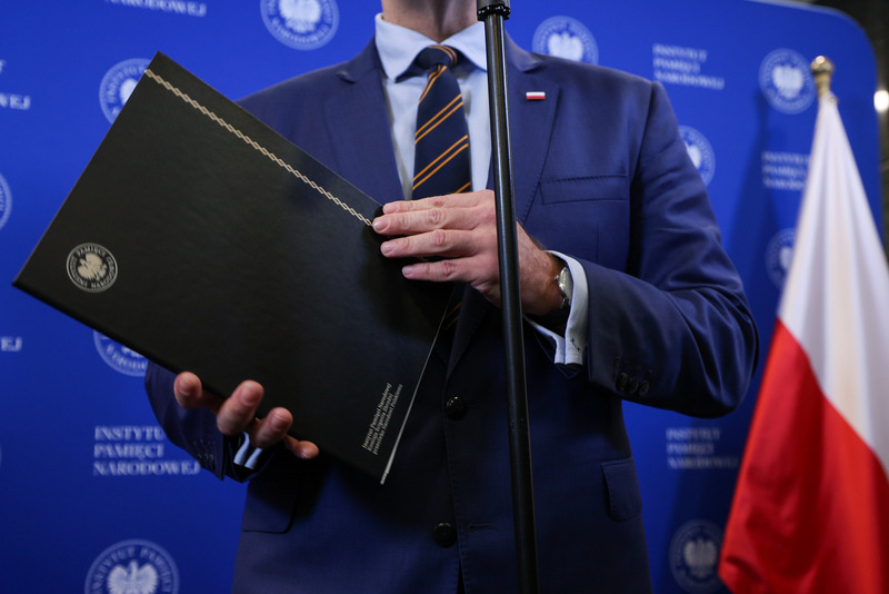 A press conference of the President of the Institute of National Remembrance Karol Nawrocki, Ph.D., Warsaw 27 November 2024; photo: M. Bujak (IPN)
