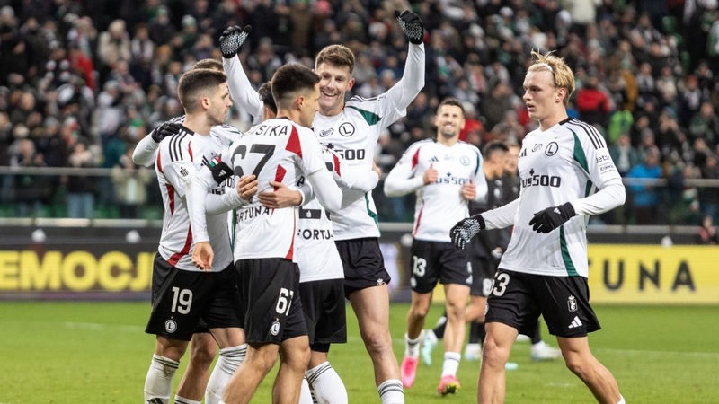 Legia Warsaw victory over Omonia Nicosia (3:0); photo courtesy of TVP Sport