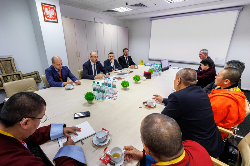 Visit of Mongolia's Supreme Head of Gandan Monastery at the Institute of National Remembrance – 21 January 2025; photo: S. Kasper