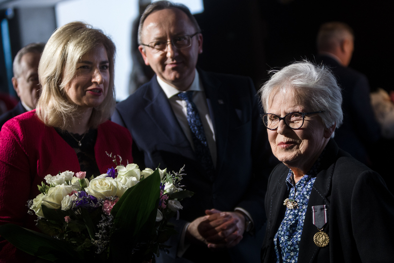 The ceremony of awarding the IPN Reipublicae Memoriae Meritum gold medal to Ada Krystyna Willenberg The ceremony of awarding the IPN Reipublicae Memoriae Meritum gold medal to Ada Krystyna Willenberg