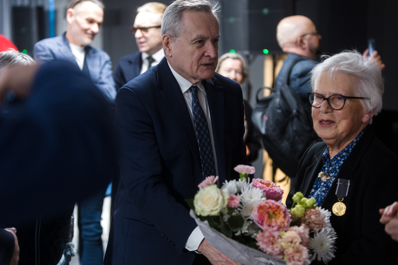 The ceremony of awarding the IPN Reipublicae Memoriae Meritum gold medal to Ada Krystyna Willenberg The ceremony of awarding the IPN Reipublicae Memoriae Meritum gold medal to Ada Krystyna Willenberg