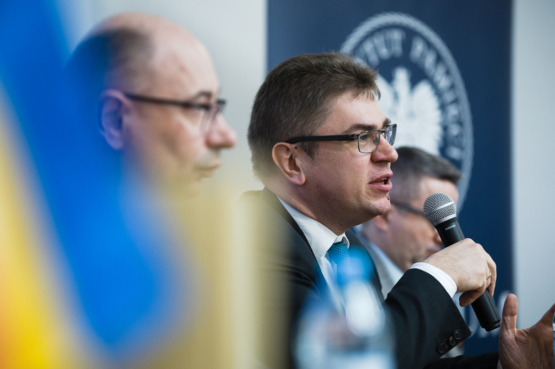 A visit of Ukrainian media representatives in the Archive of the Institute of National Remembrance, 19 March 2025; photo: S. Kasper (IPN) A visit of Ukrainian media representatives in the Archive of the Institute of National Remembrance, 19 March 2025; photo: S. Kasper (IPN)