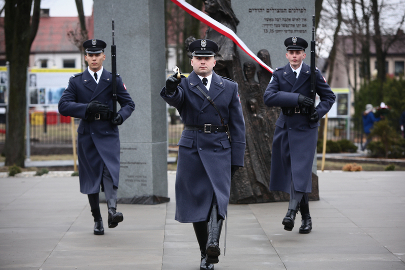 The official unveiling of a new memorial in the town of Ciepielów, southeast of Radom