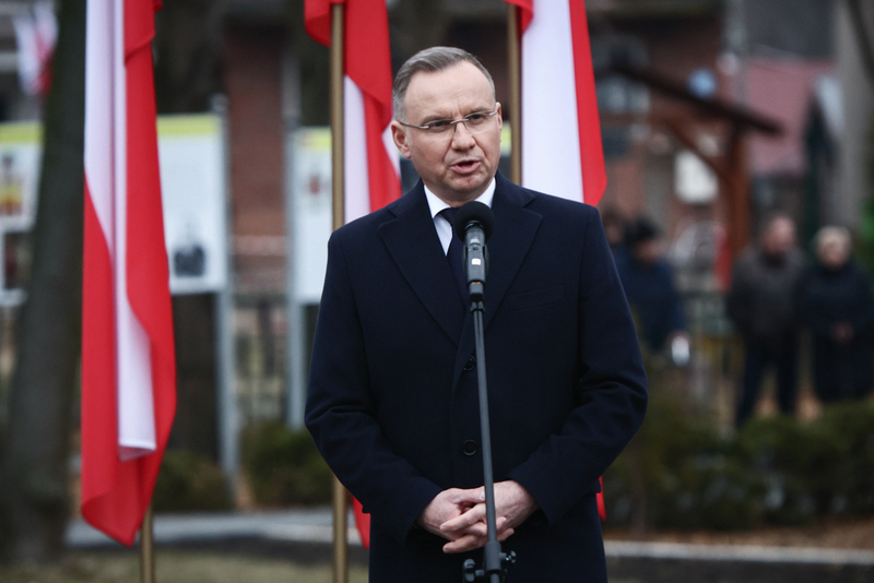 The official unveiling of a new memorial in the town of Ciepielów, southeast of Radom