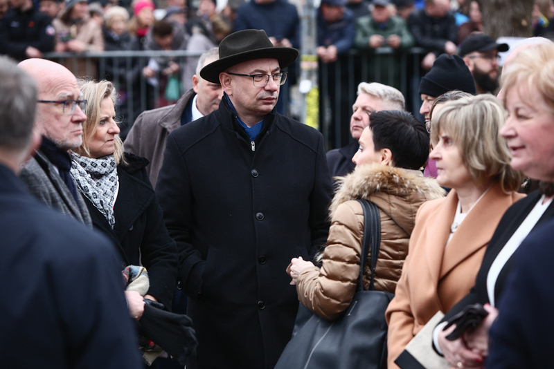 The official unveiling of a new memorial in the town of Ciepielów, southeast of Radom