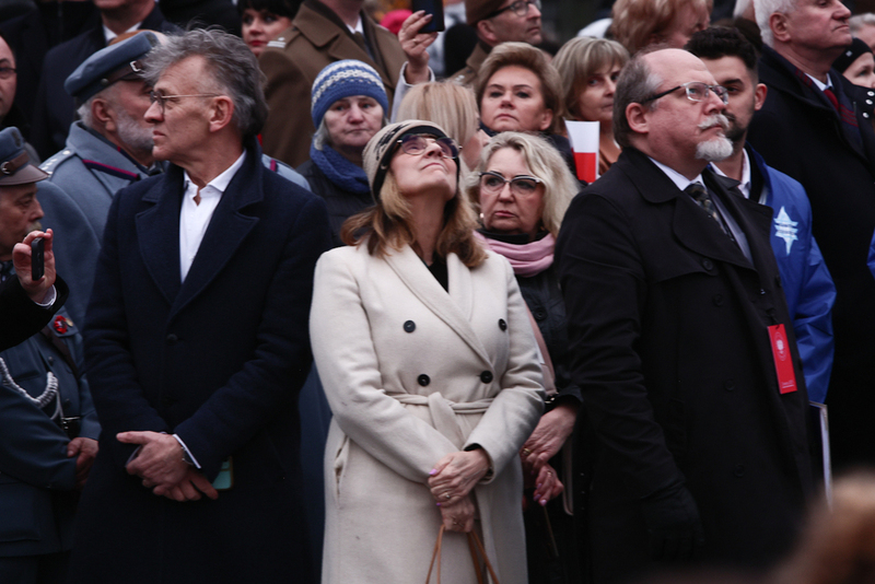 The official unveiling of a new memorial in the town of Ciepielów, southeast of Radom