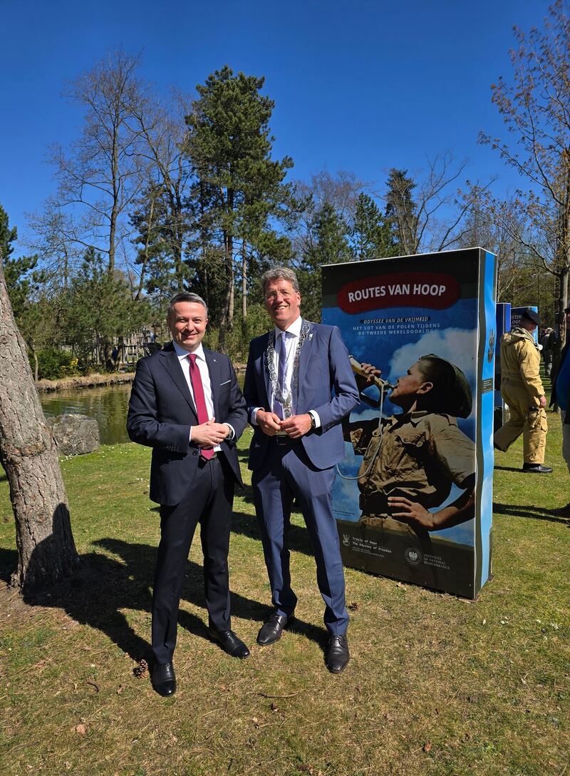 The opening of the “Trails of Hope. The Odyssey of Freedom” exhibition in Emmen in the Netherlands, 8 April 2025