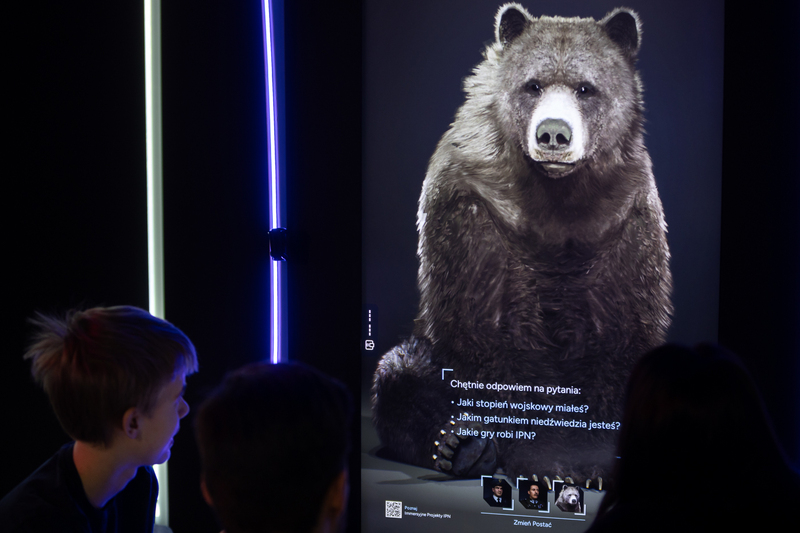 Opening of the latest educational project of the IPN New Technology Division at the Central History Point in Warsaw, 14 April 2025; photo: S. Kasper (IPN)