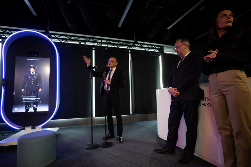 Opening of the latest educational project of the IPN New Technology Division at the Central History Point in Warsaw, 14 April 2025; photo: S. Kasper (IPN)