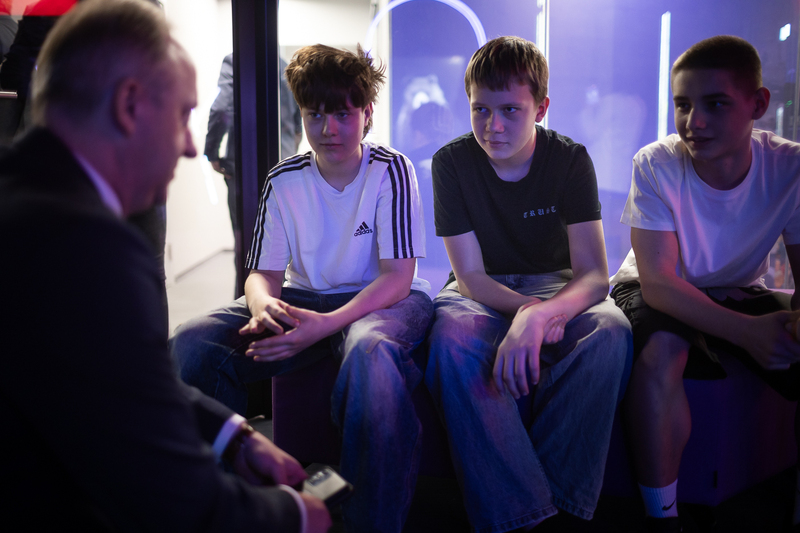 Opening of the latest educational project of the IPN New Technology Division at the Central History Point in Warsaw, 14 April 2025; photo: S. Kasper (IPN)