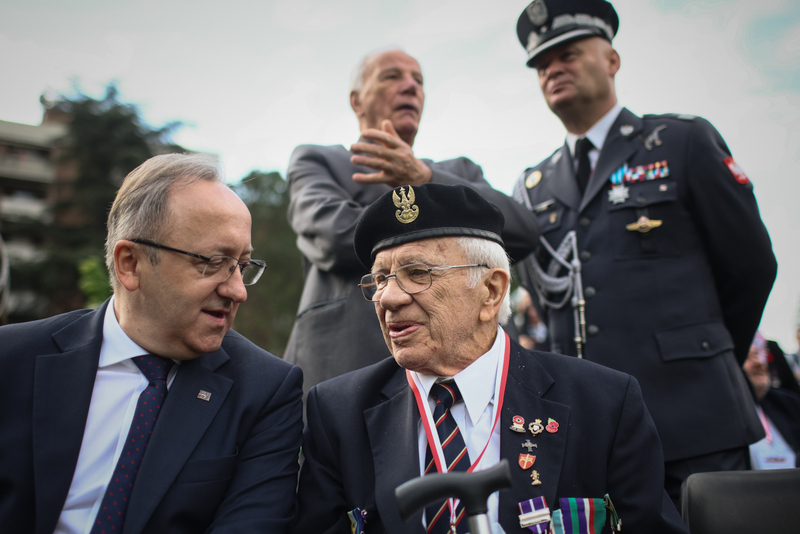IPN representatives take part in the official commemoration of the 80th anniversary of the liberation of Bologna, Italy, 23 April 2025