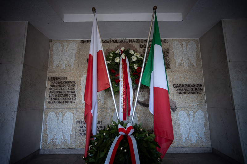 The commemoration of Polish servicemen who liberated the Bologna region from the Germans eighty years ago. Photo: Sławek Kasper (IPN)