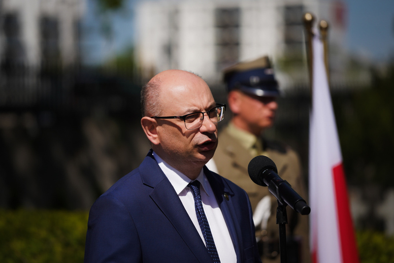 Ceremonies on the 80th anniversary of the liberation of prisoners of German concentration camps, Warsaw - 28 April 2025; photo: M. Niegowski (IPN)