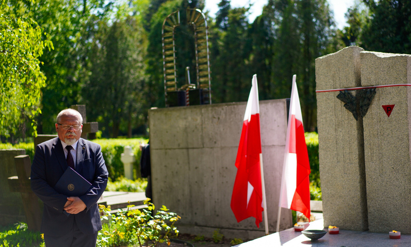 Ceremonies on the 80th anniversary of the liberation of prisoners of German concentration camps, Warsaw - 28 April 2025; photo: M. Niegowski (IPN)