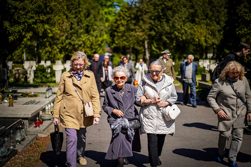 Ceremonies on the 80th anniversary of the liberation of prisoners of German concentration camps, Warsaw - 28 April 2025; photo: M. Niegowski (IPN)
