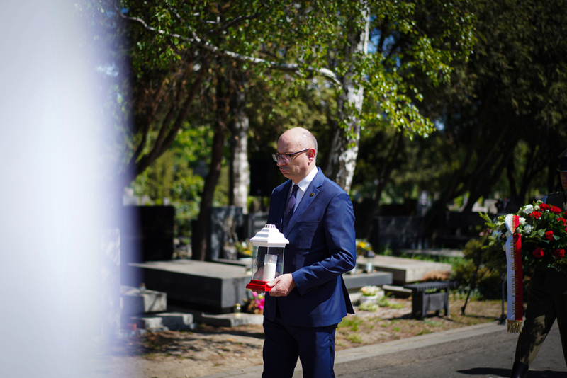 Ceremonies on the 80th anniversary of the liberation of prisoners of German concentration camps, Warsaw - 28 April 2025; photo: M. Niegowski (IPN)