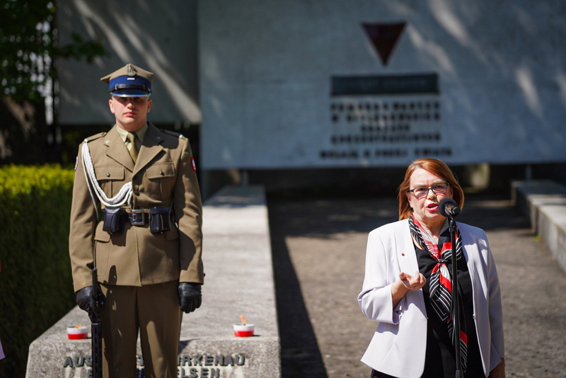 Ceremonies on the 80th anniversary of the liberation of prisoners of German concentration camps, Warsaw - 28 April 2025; photo: M. Niegowski (IPN)