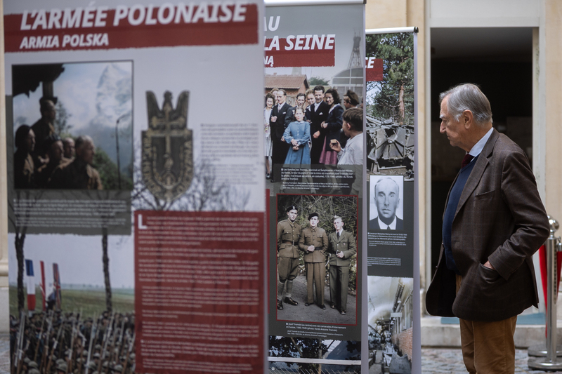 The IPN "Trails of Hope. The Odyssey of Freedom" exhibition was presented in the Polish Library in Paris, 4 June 2025; photo: S. Kasper (IPN)