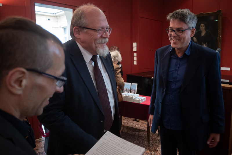 The IPN "Trails of Hope. The Odyssey of Freedom" exhibition was presented in the Polish Library in Paris, 4 June 2025; photo: S. Kasper (IPN)