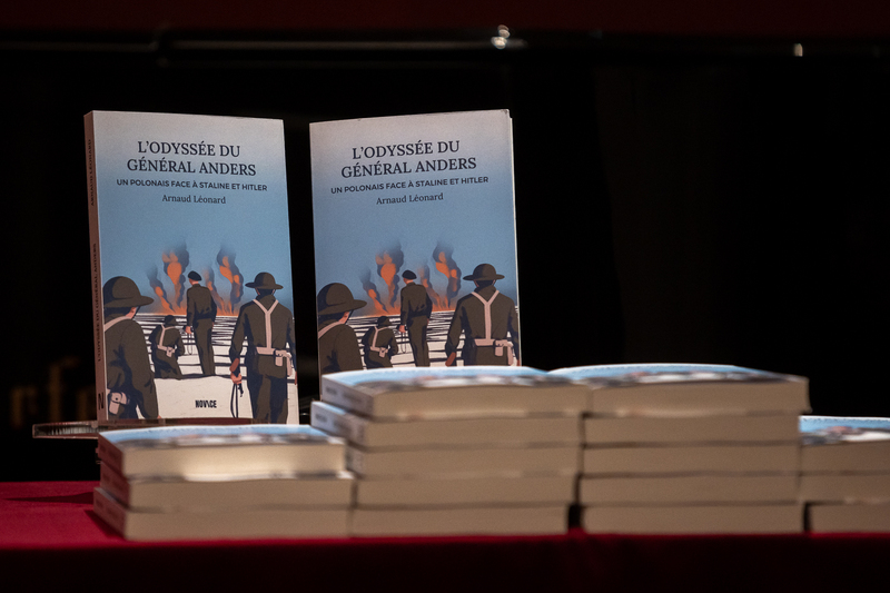 The IPN "Trails of Hope. The Odyssey of Freedom" exhibition was presented in the Polish Library in Paris, 4 June 2025; photo: S. Kasper (IPN)