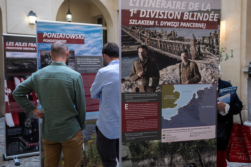 The IPN "Trails of Hope. The Odyssey of Freedom" exhibition was presented in the Polish Library in Paris, 4 June 2025; photo: S. Kasper (IPN)