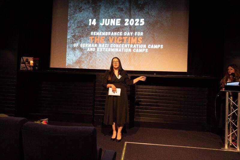 Celebrations of the National Day of Remembrance for Victims of the German Nazi Concentration Camps – Sheffield, 14 June 2025; photo: credit to Green Light Family Support