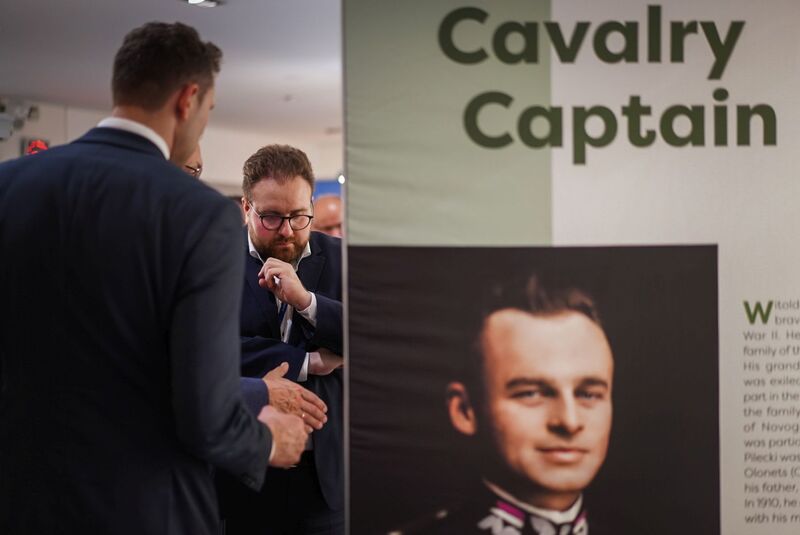 The opening of the IPN exhibition commemorating Captain Witold Pilecki in the European Parliament, 24 June 2025; photo: M. Niegowski (IPN)