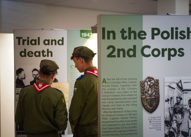 The opening of the IPN exhibition commemorating Captain Witold Pilecki in the European Parliament, 24 June 2025; photo: M. Niegowski (IPN)