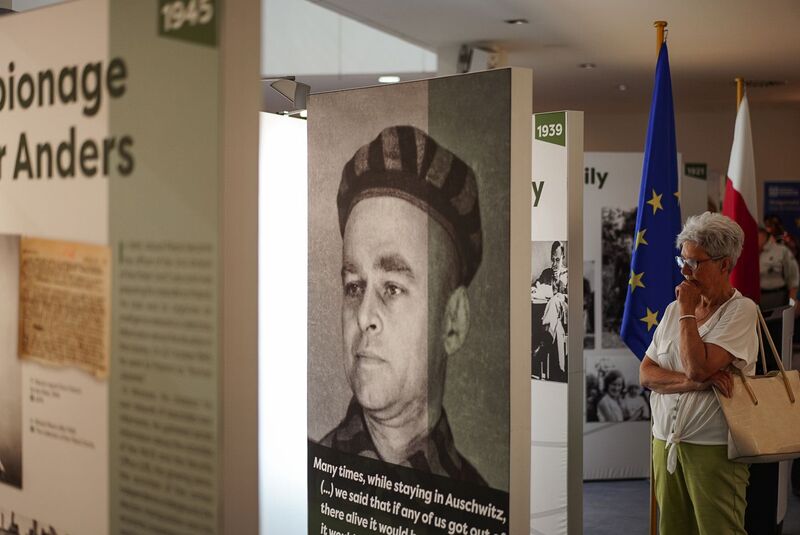 The opening of the IPN exhibition commemorating Captain Witold Pilecki in the European Parliament, 24 June 2025; photo: M. Niegowski (IPN)