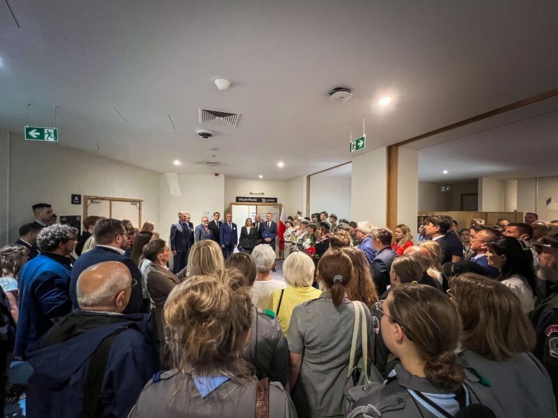 Unveiling of a plaque commemorating Captain Witold Pilecki in the European Parliament, 24 June 2025; photo: M. Niegowski (IPN)